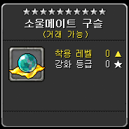 소울메이트 장착 화면